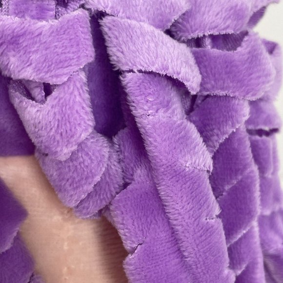 Linzy Toys Mermaid Plush Doll 14” Purple Hair Green Bikini Shells Pink Tail - Picture 13 of 15